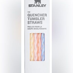 Stanley Quencher 40oz Tumbler Straws in Blue, Yellow, and White